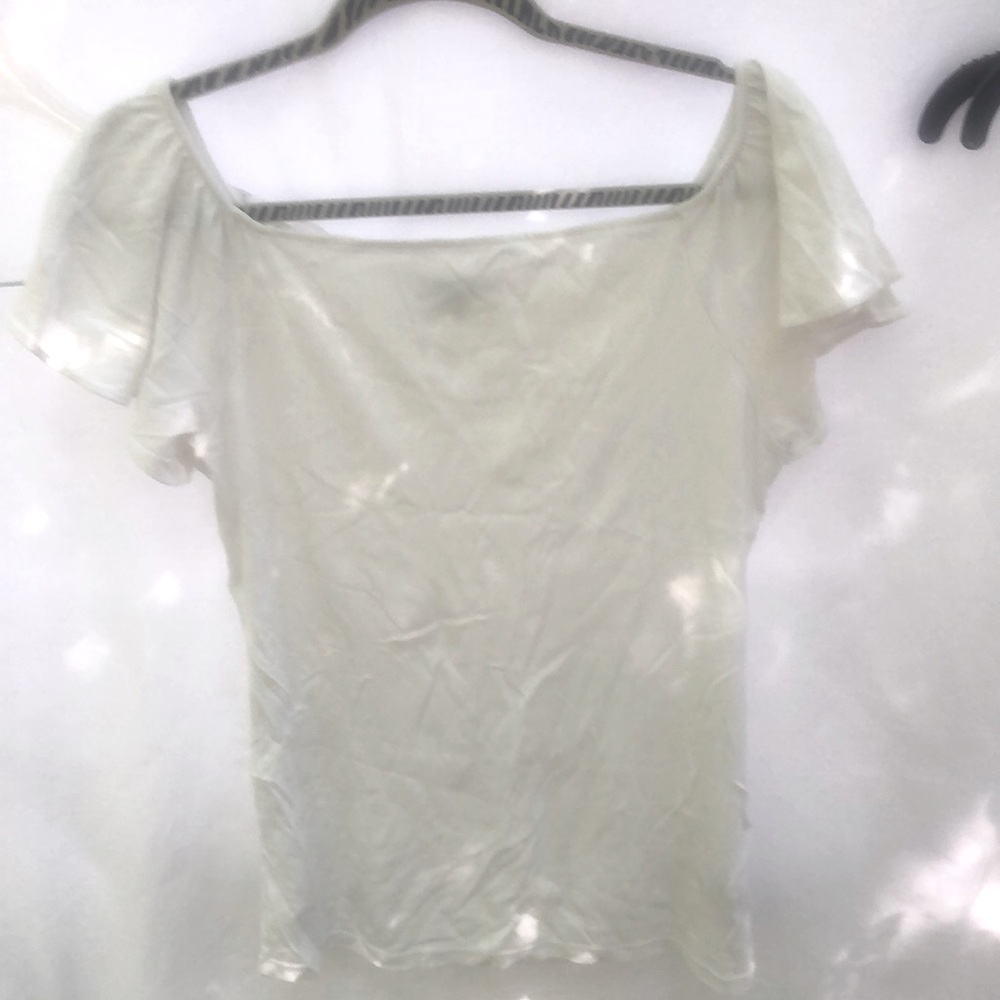 Size Large white, like new white top, Ralph Lauren.
